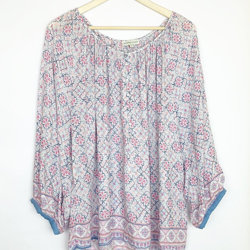 Adrienne Vittadini Floral Blouse Size 1X - Picture 1 of 7